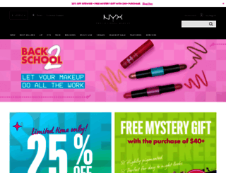 nyxcosmetics.com.br screenshot
