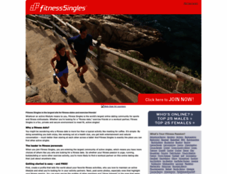 nz.fitness-singles.com screenshot