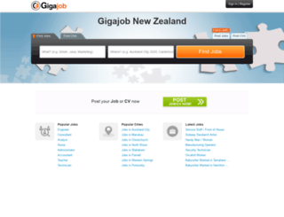 nz.gigajob.com screenshot