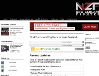 nzfighters.com screenshot