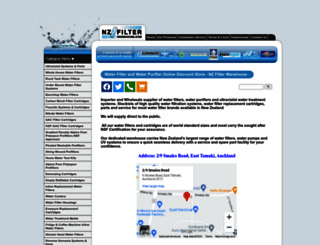 nzfilterwarehouse.com screenshot