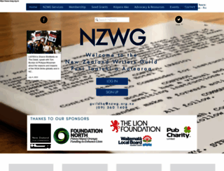 nzwritersguild.org.nz screenshot