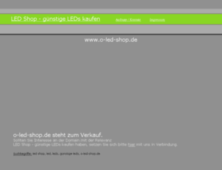 o-led-shop.de screenshot