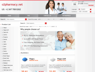 o2pharmacy.net screenshot