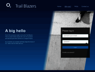 o2trailblazers.co.uk screenshot