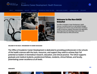oacd.health.pitt.edu screenshot