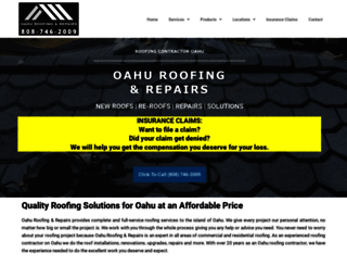 oahu-roofing.com screenshot