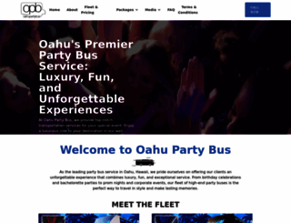 oahupartybus.com screenshot