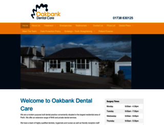 oakbankdentalcare.co.uk screenshot