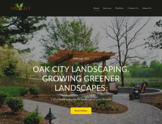 oakcitylandscaping.com screenshot