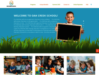 oakcreekschool.net screenshot