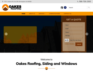 oakesroofing.com screenshot