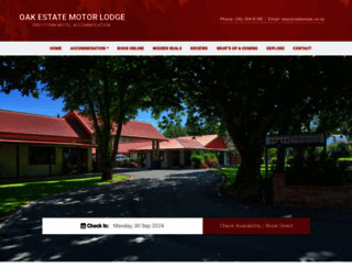oakestate.co.nz screenshot