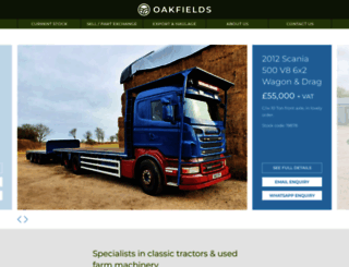 oakfields-ag.com screenshot