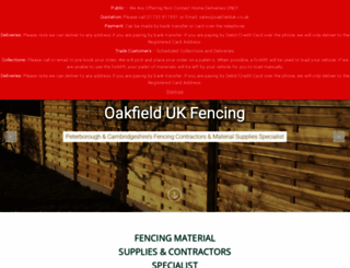 oakfielduk.co.uk screenshot