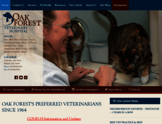 oakforestvet.com screenshot