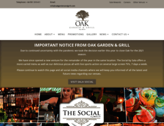 oakgardenandgrill.com screenshot
