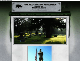 oakhillcemetery.weebly.com screenshot