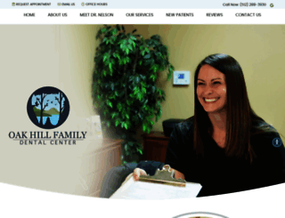 oakhillfamilydental.com screenshot