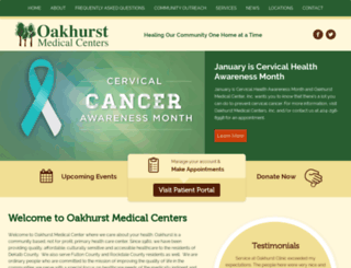 oakhurstmedical.org screenshot