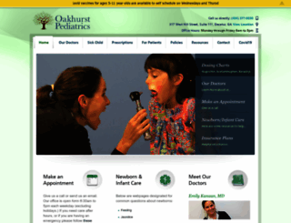 oakhurstpediatrics.com screenshot