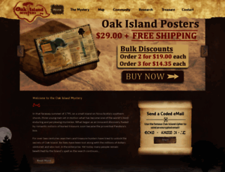 oakislandmystery.com screenshot