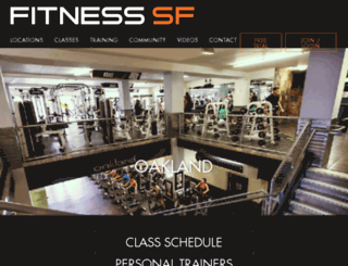 oakland.fitnesssf.com screenshot