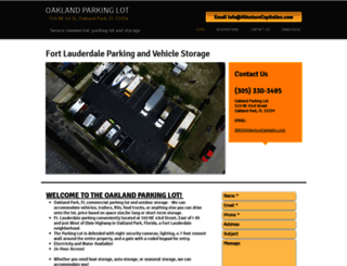 oaklandparkinglot.com screenshot