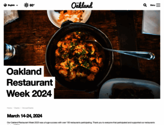 oaklandrestaurantweek.org screenshot