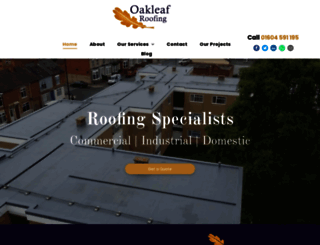 oakleaf-roofing.co.uk screenshot