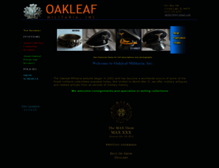 oakleafmilitaria.com screenshot