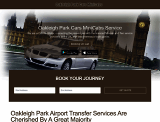 oakleighparkcarsminicabs.co.uk screenshot