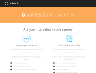 oakleystore-usa.com screenshot