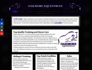 oakmoreequestrian.com screenshot