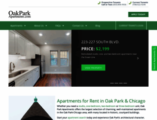 oakparkapartments.com screenshot