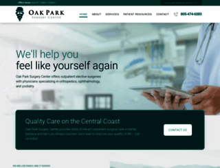 oakparksurgerycenter.com screenshot