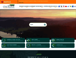 oakridgetn.gov screenshot