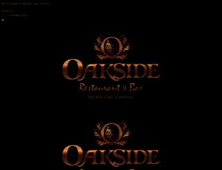 oaksiderestaurant.com screenshot