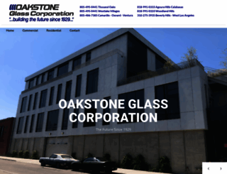 oakstoneglass.com screenshot