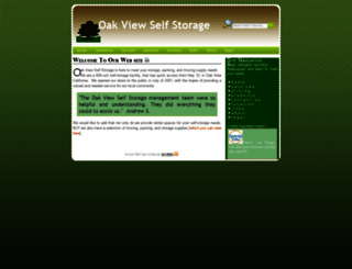oakviewselfstorage.com screenshot