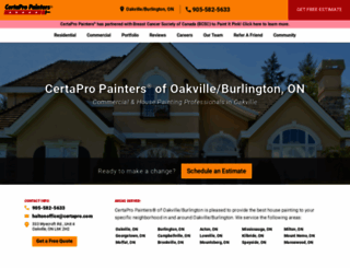 oakville-burlington.certapro.com screenshot