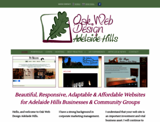 oakwebdesign.com.au screenshot