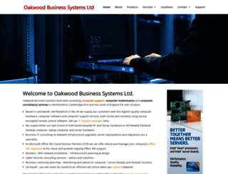 oakwood-systems.co.uk screenshot