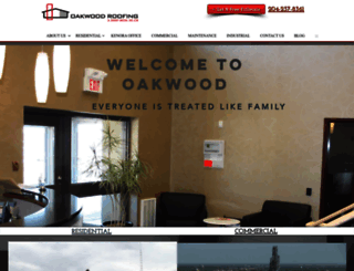 oakwoodroofing.com screenshot