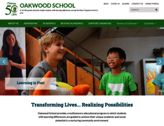 oakwoodschool.com screenshot
