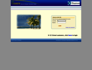 oasis-in.pearson.com screenshot
