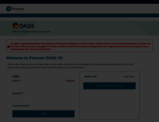 oasis.pearson.com screenshot