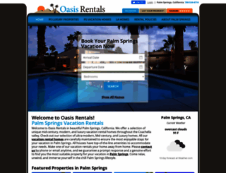 oasisrentals.com screenshot