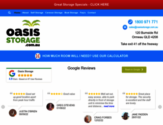 oasisstorage.com.au screenshot