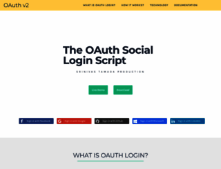 oauthlogin.com screenshot
